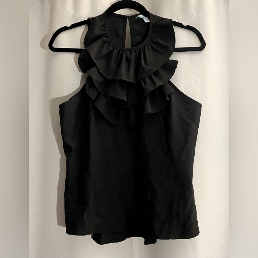 HAWKS Ruffled Front Blouse
